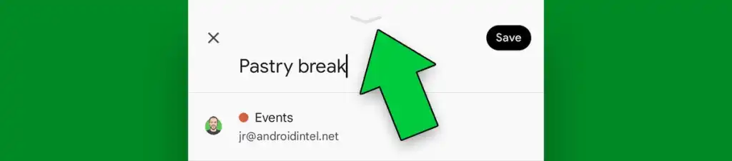 Google Calendar Android: Quick peek 